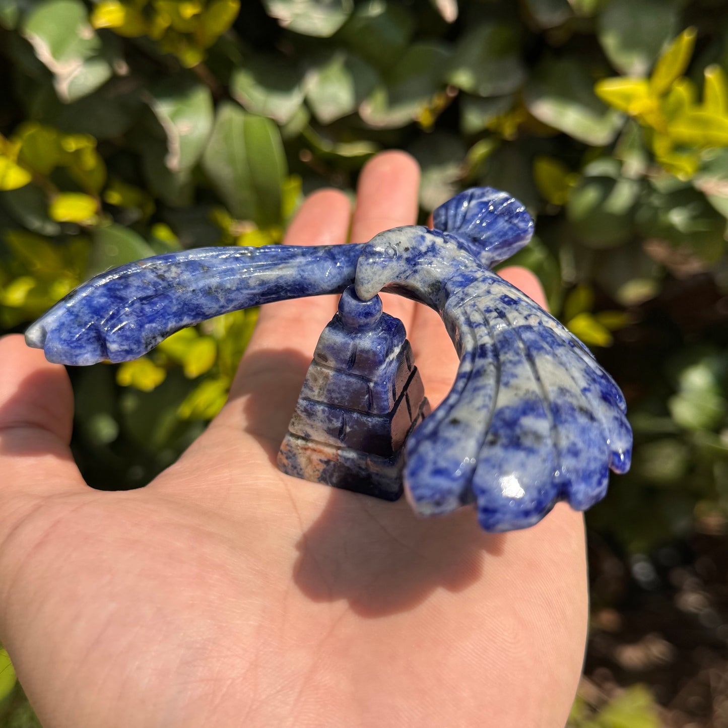Natural Crystal Carving Balanced Eagle