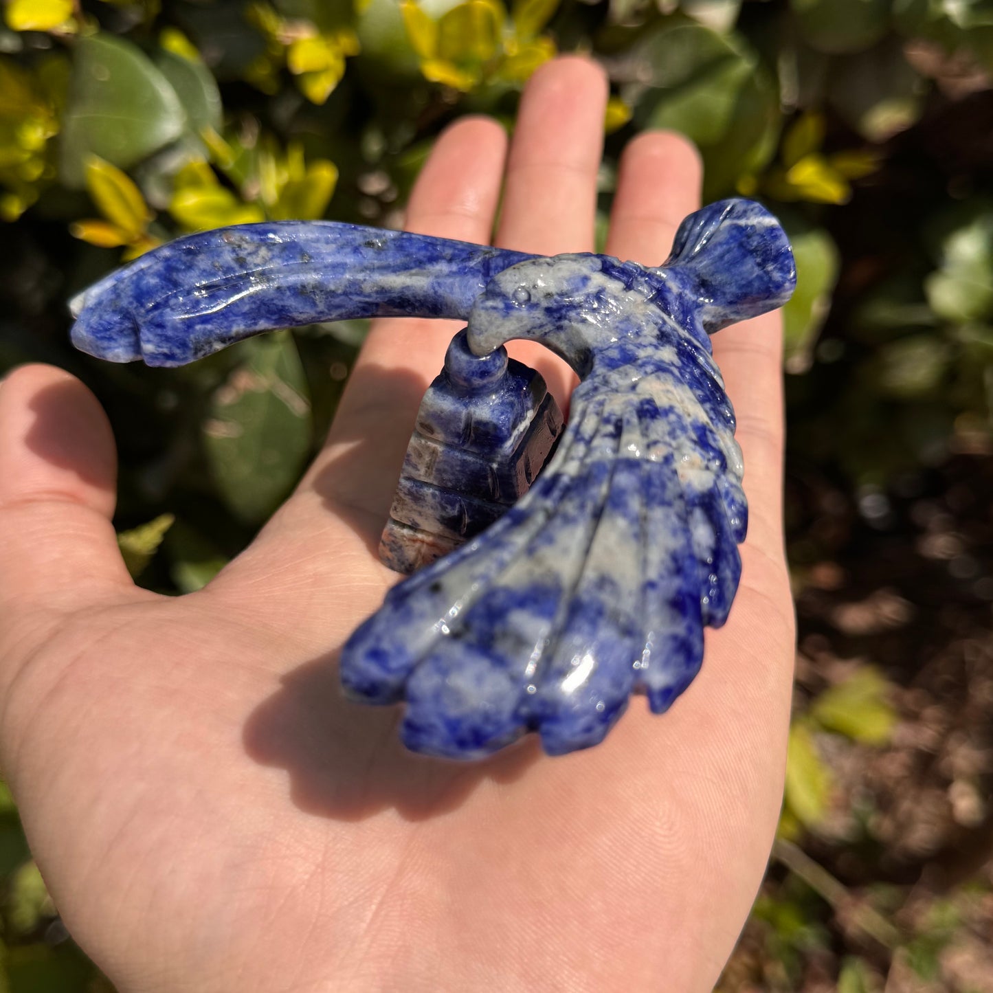 Natural Crystal Carving Balanced Eagle