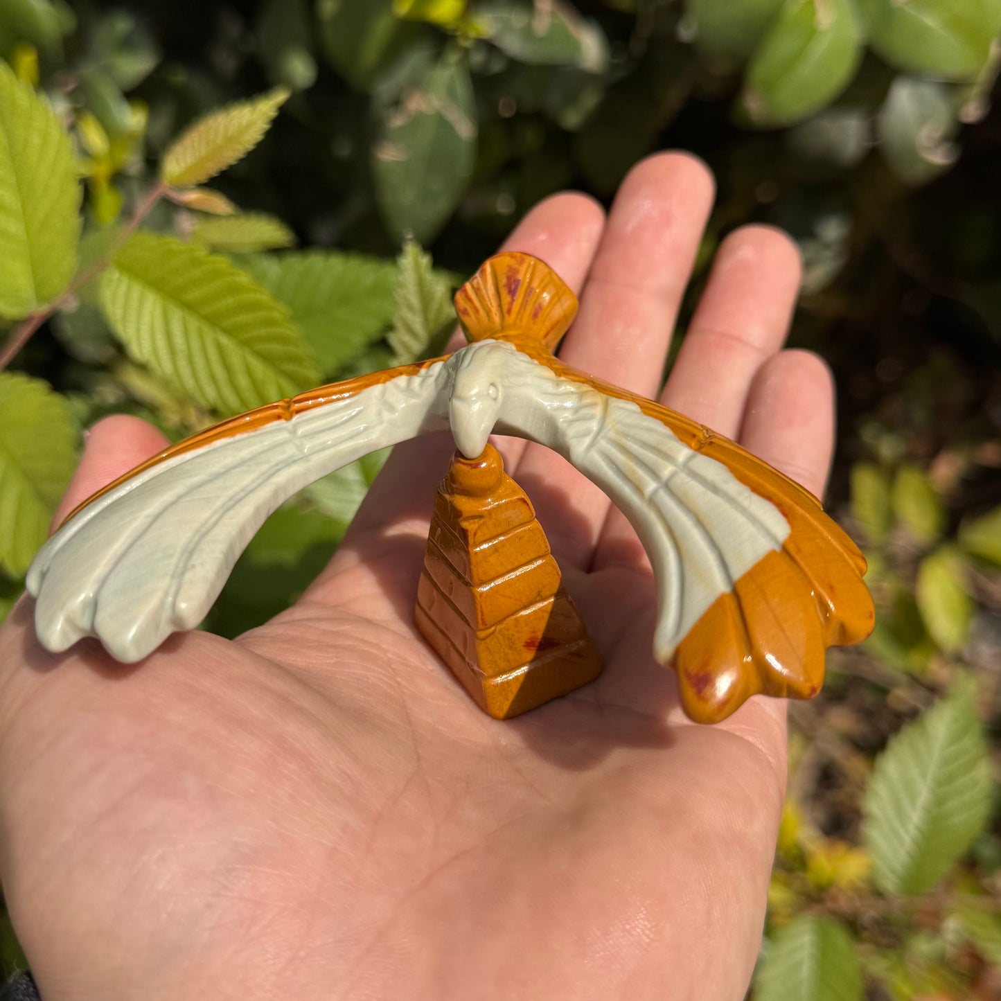 Natural Crystal Carving Balanced Eagle
