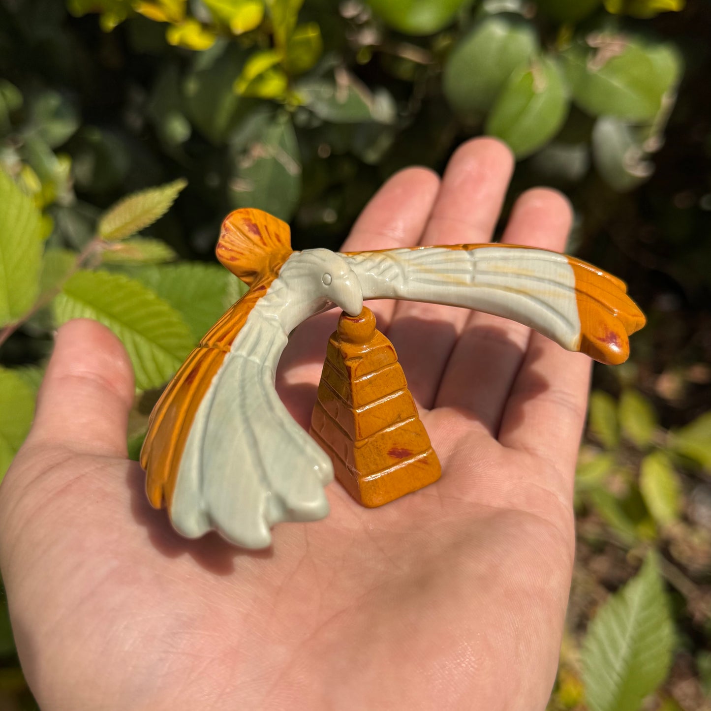 Natural Crystal Carving Balanced Eagle