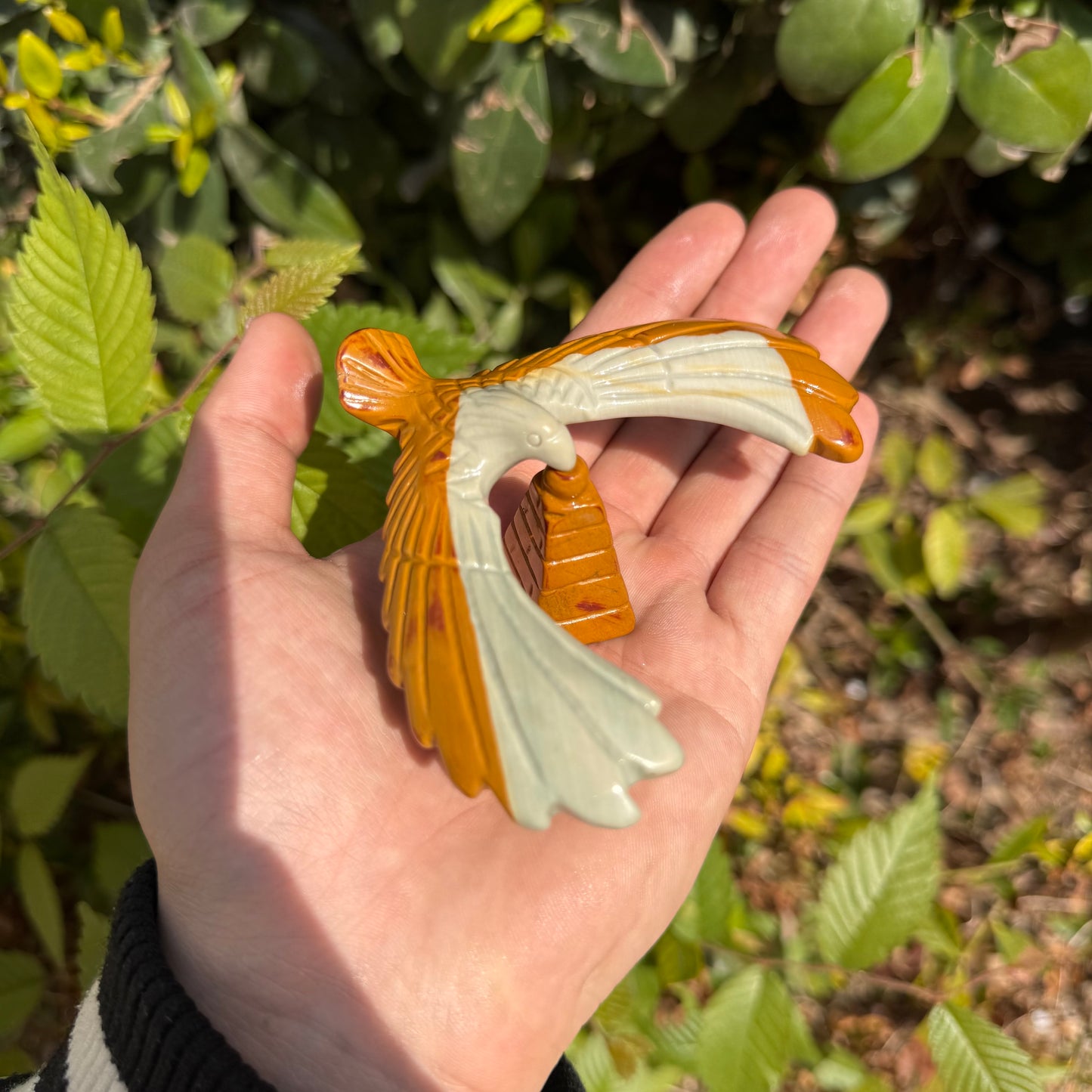 Natural Crystal Carving Balanced Eagle