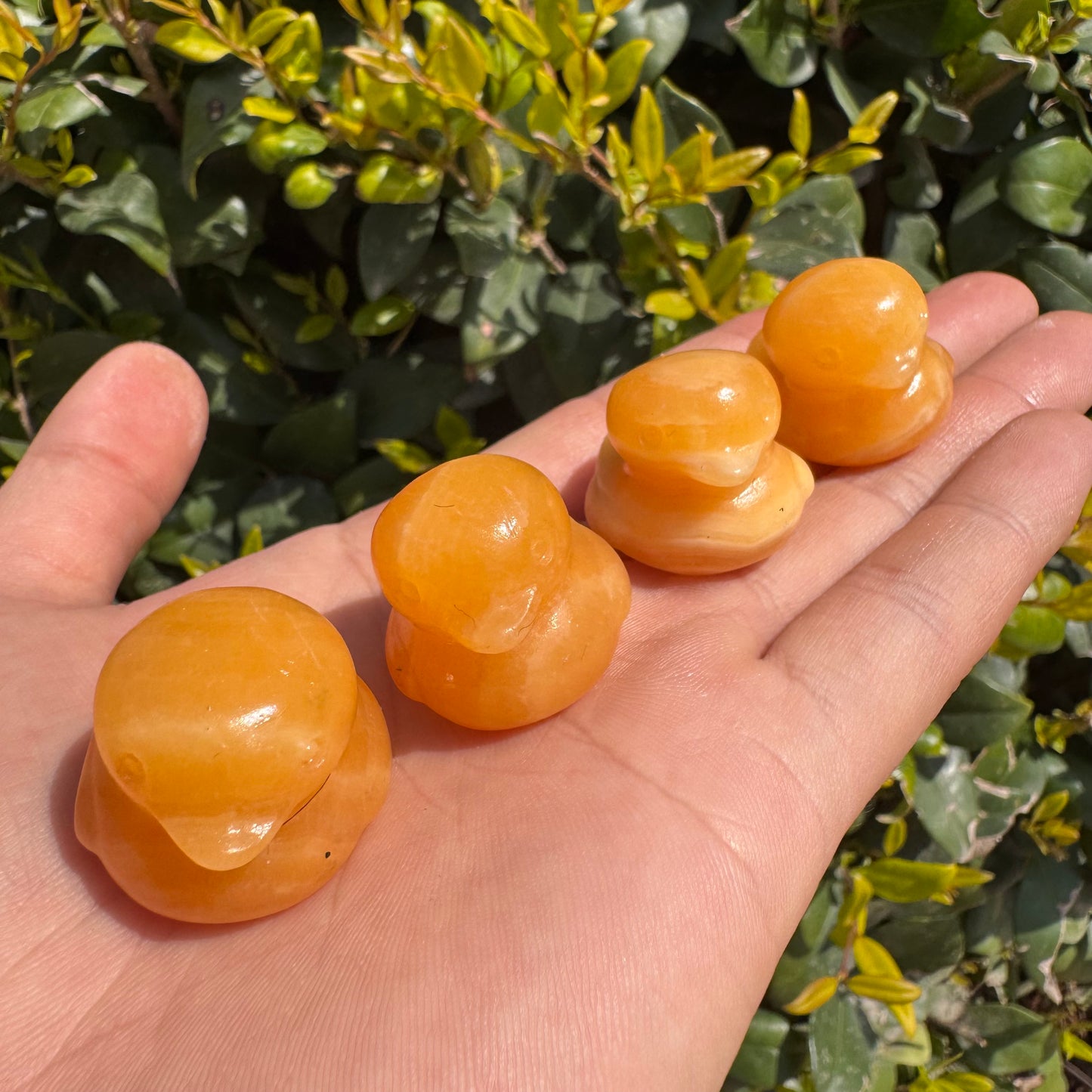 Natural Yellow Calcite Duck