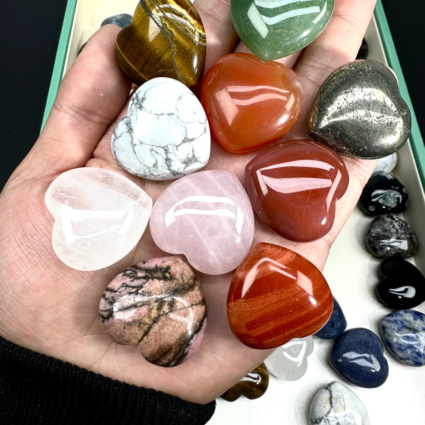 3cm Mixed Crystal Heart