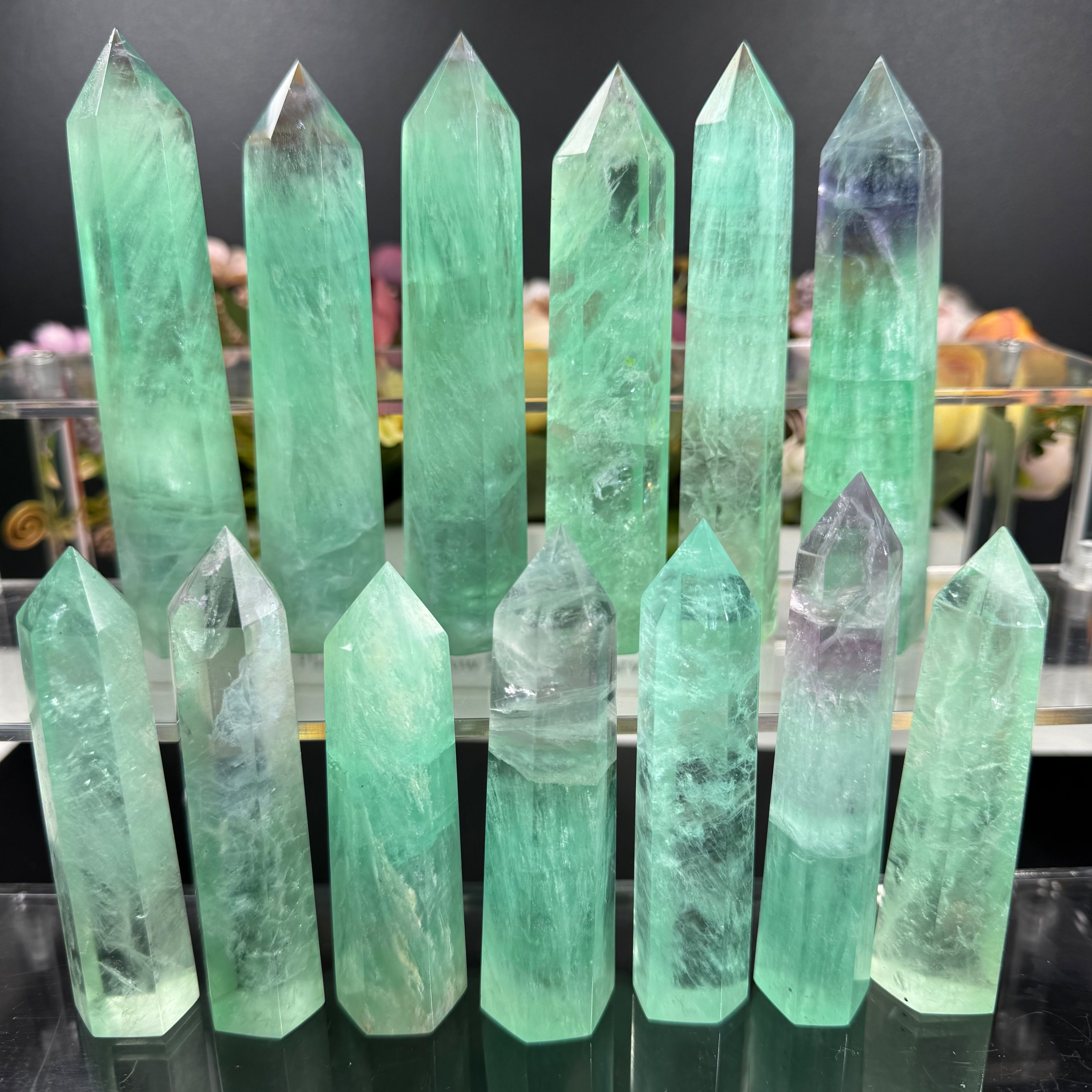 Green Fluorite Small Tower
