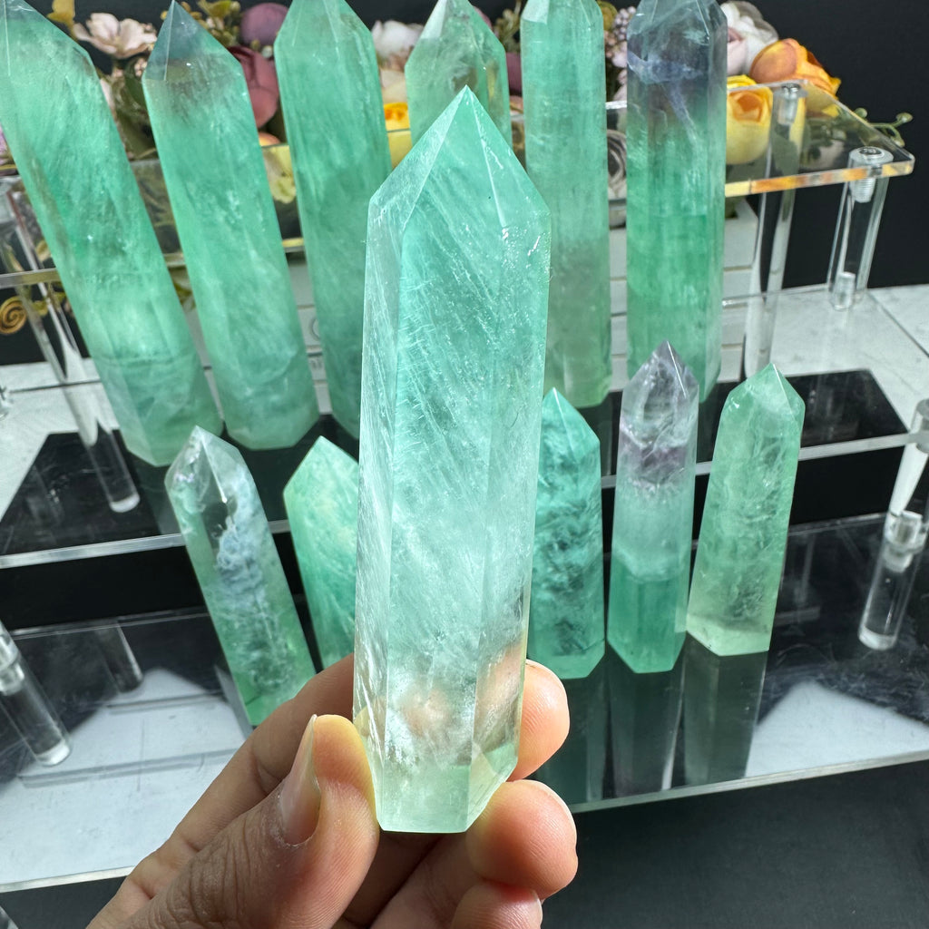 Green Fluorite Small Tower
