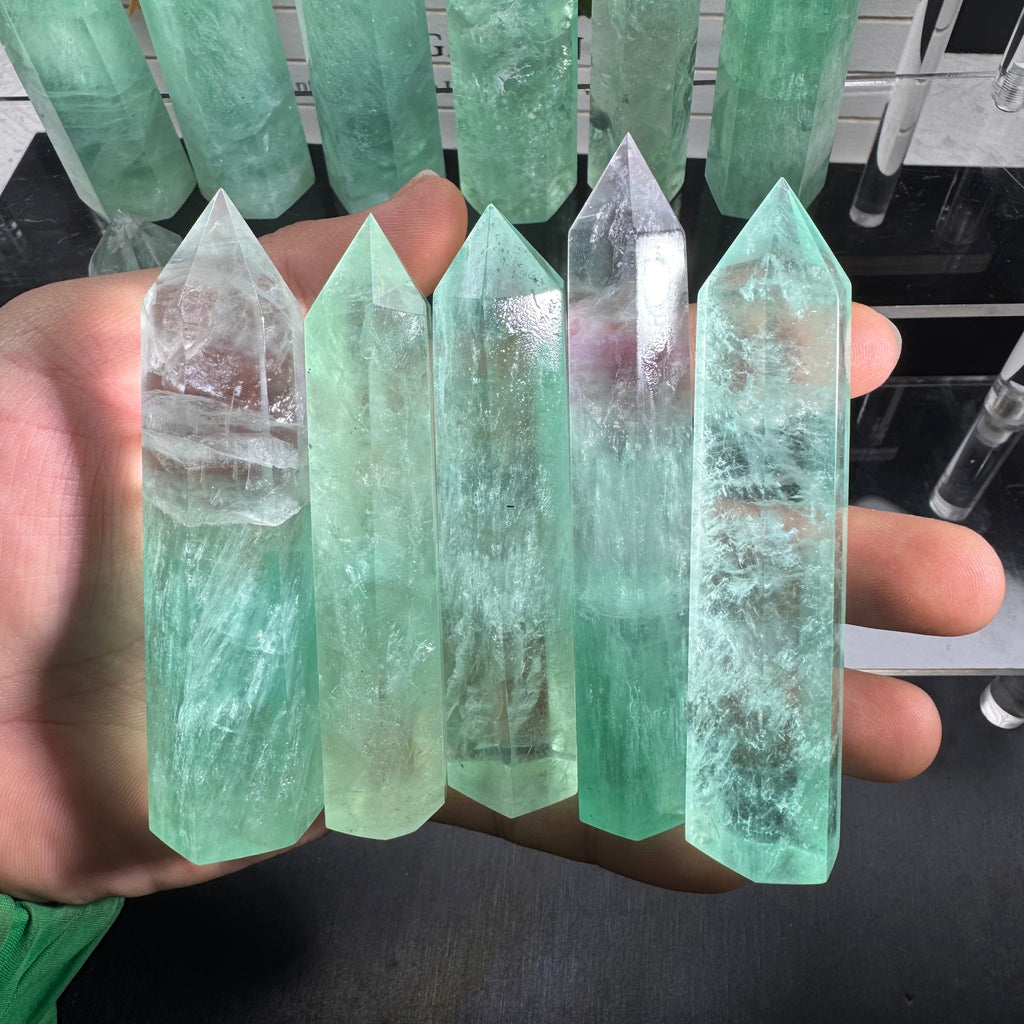 Green Fluorite Small Tower