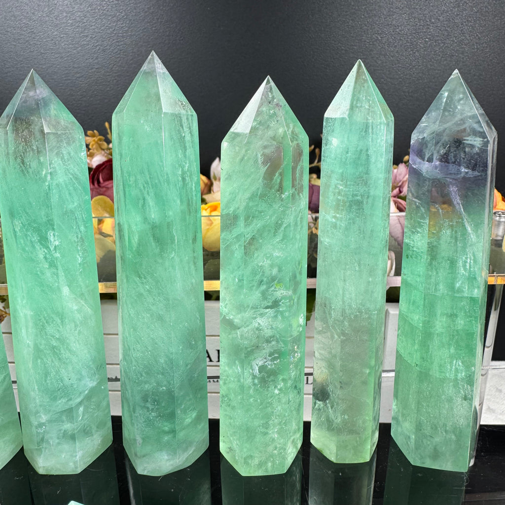 Green Fluorite Small Tower