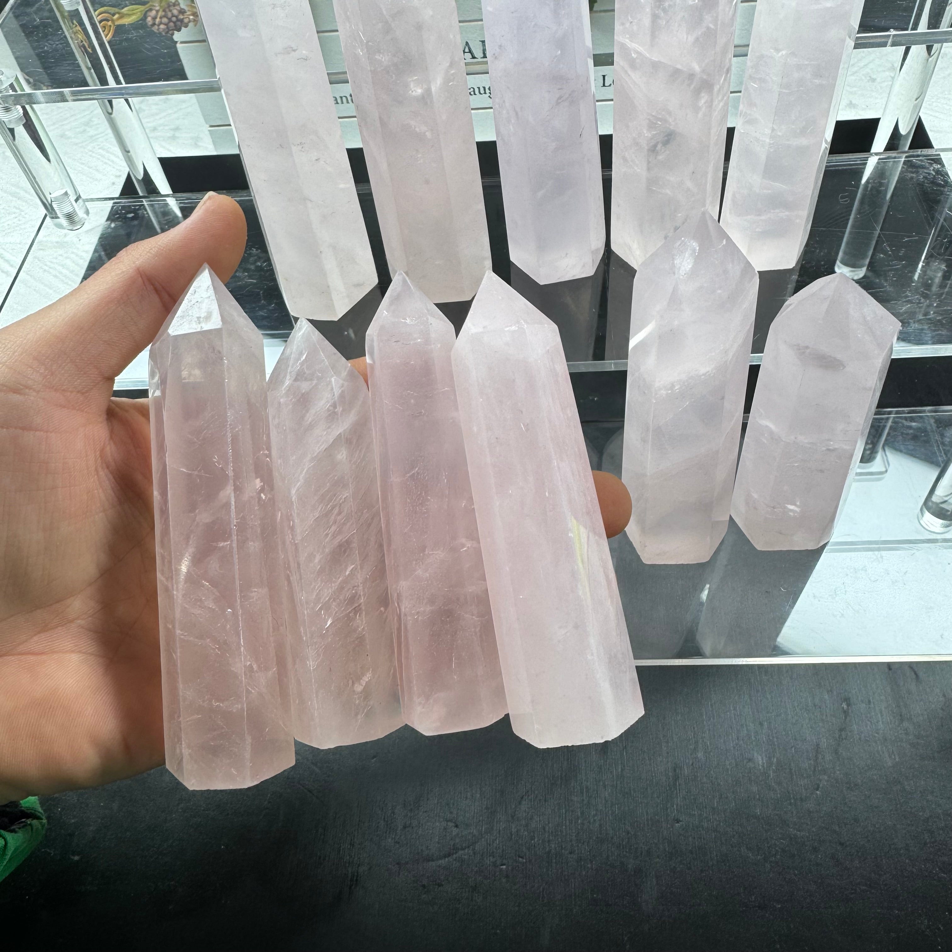 Rose Quartz Small Tower