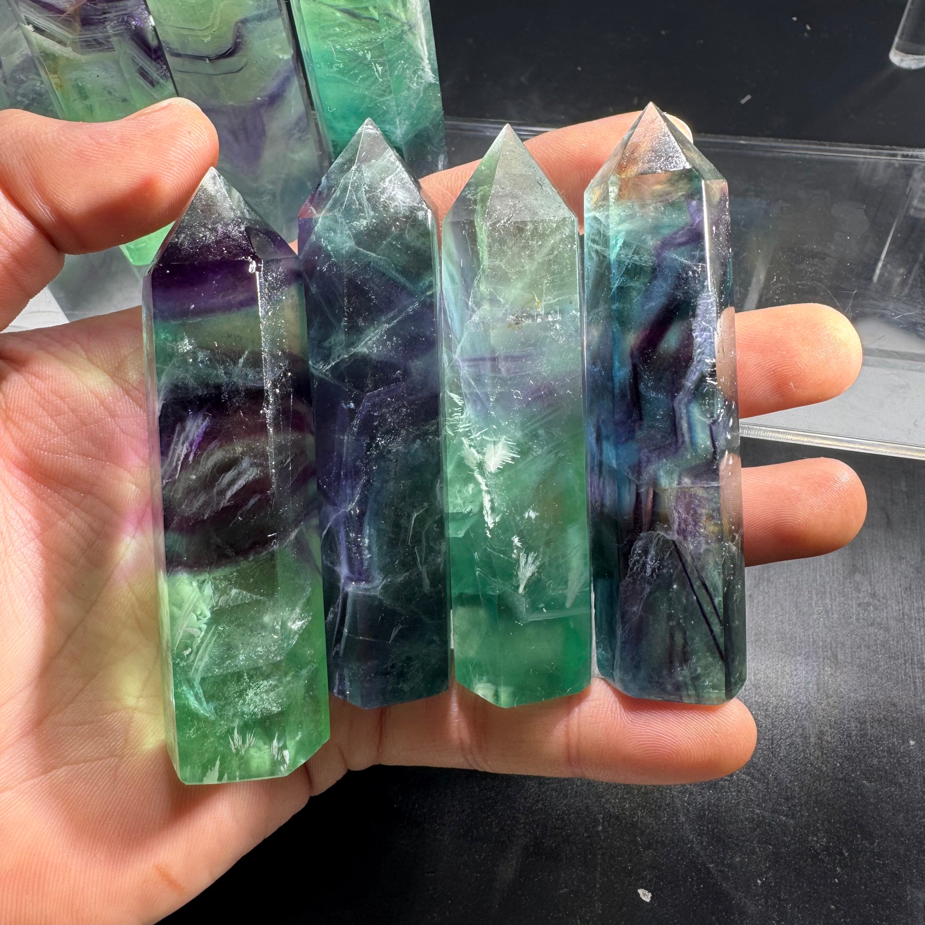 Rainbow Fluoite Small Tower