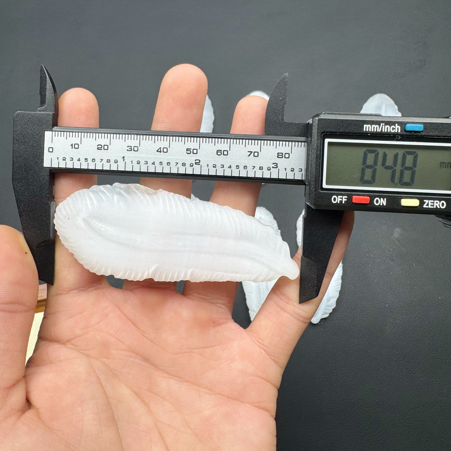Selenite Feather Carving