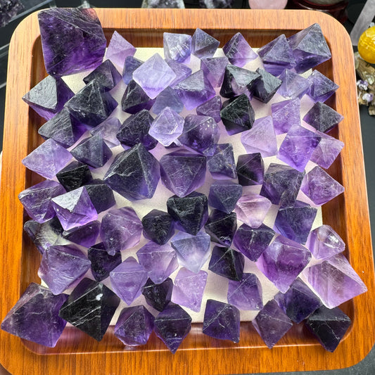 Purple Fluorite Octahedron