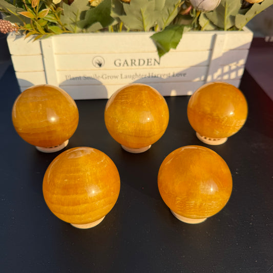 Yellow Fluorite Sphere