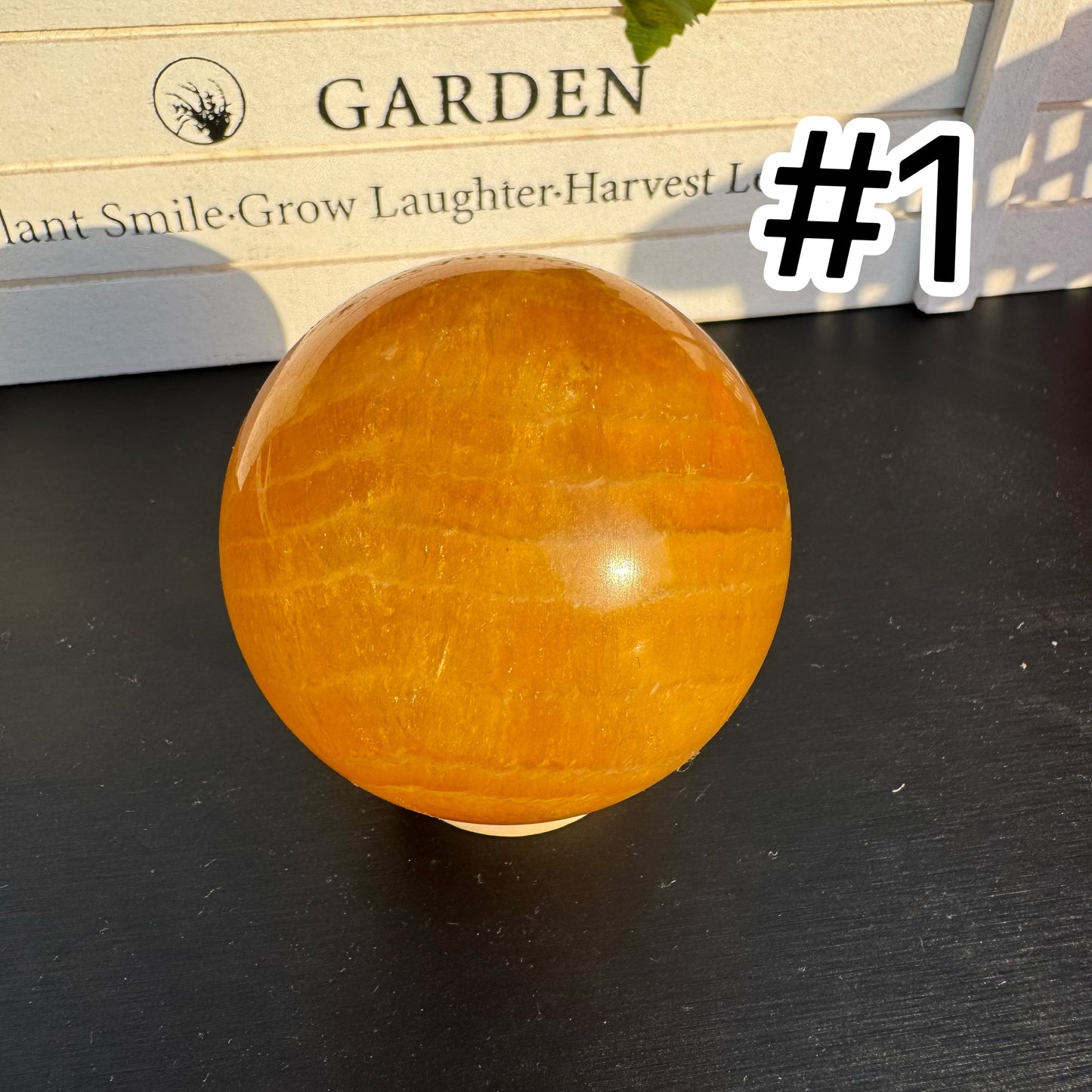 Yellow Fluorite Sphere