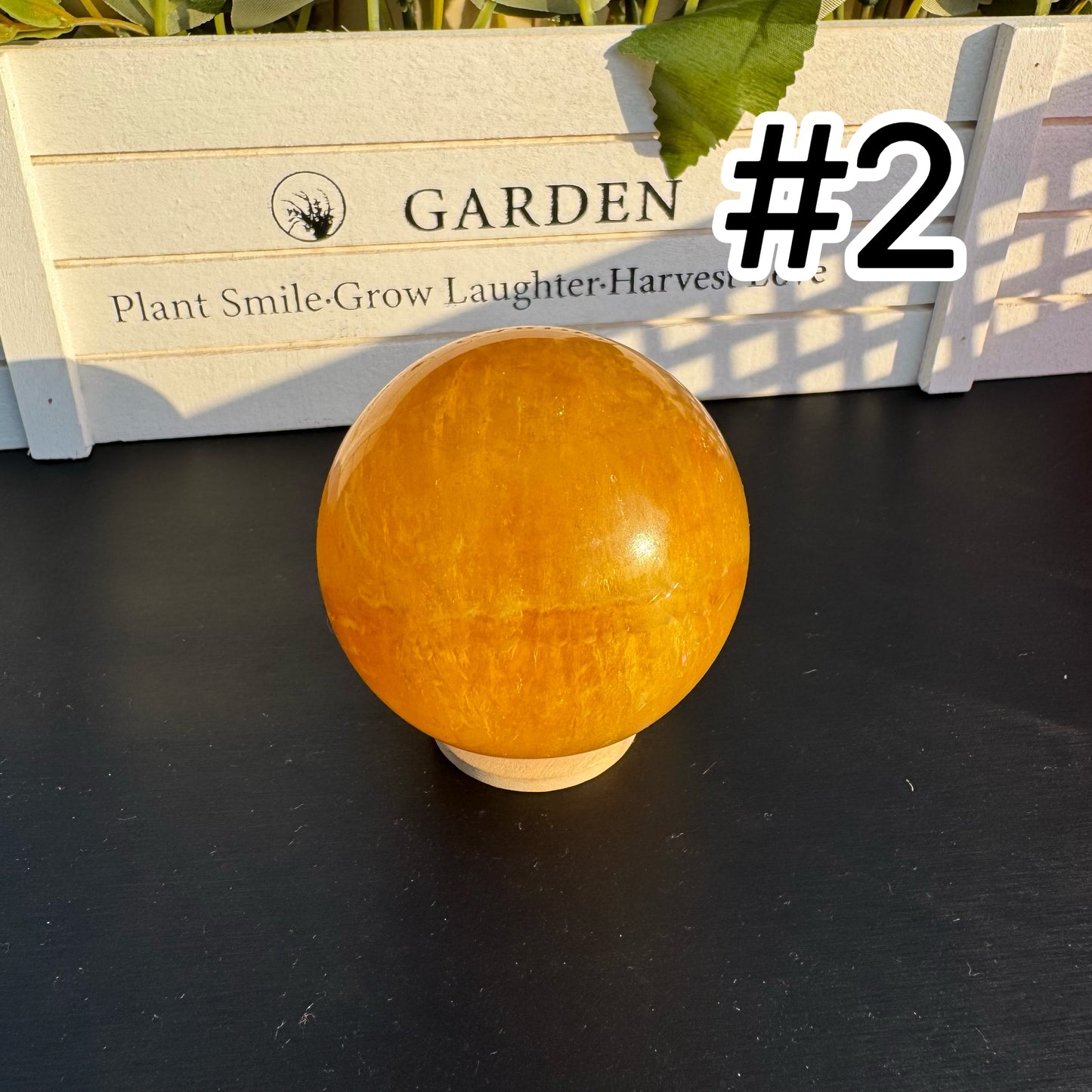 Yellow Fluorite Sphere