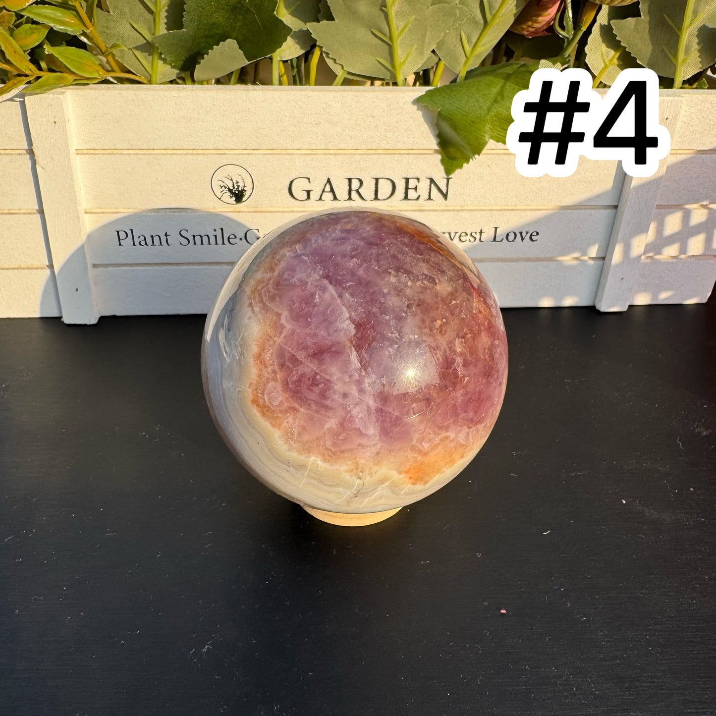 Amethyst Agate Sphere