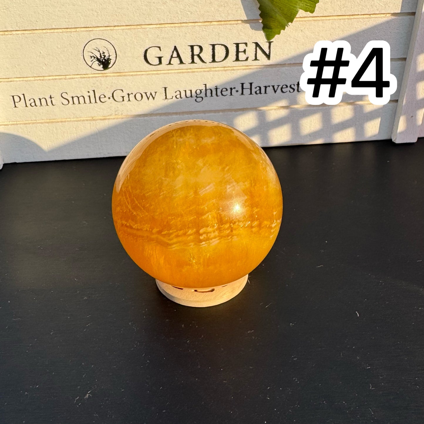 Yellow Fluorite Sphere