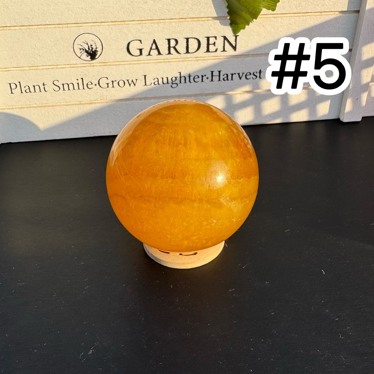 Yellow Fluorite Sphere