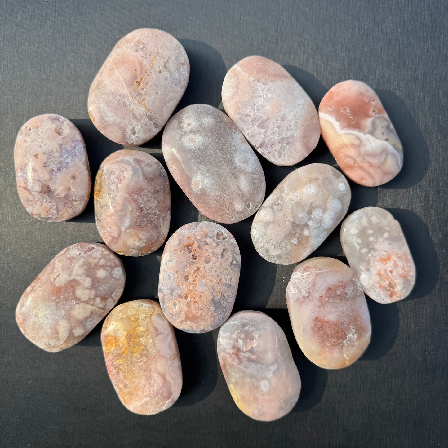 Pink Amethyst Palm Stone