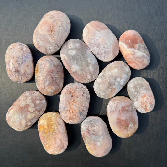 Pink Amethyst Palm Stone