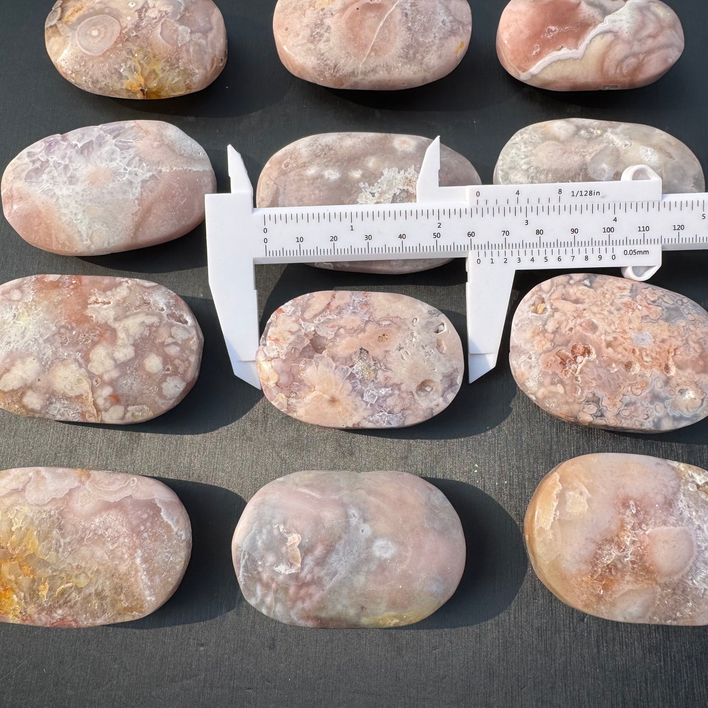 Pink Amethyst Palm Stone