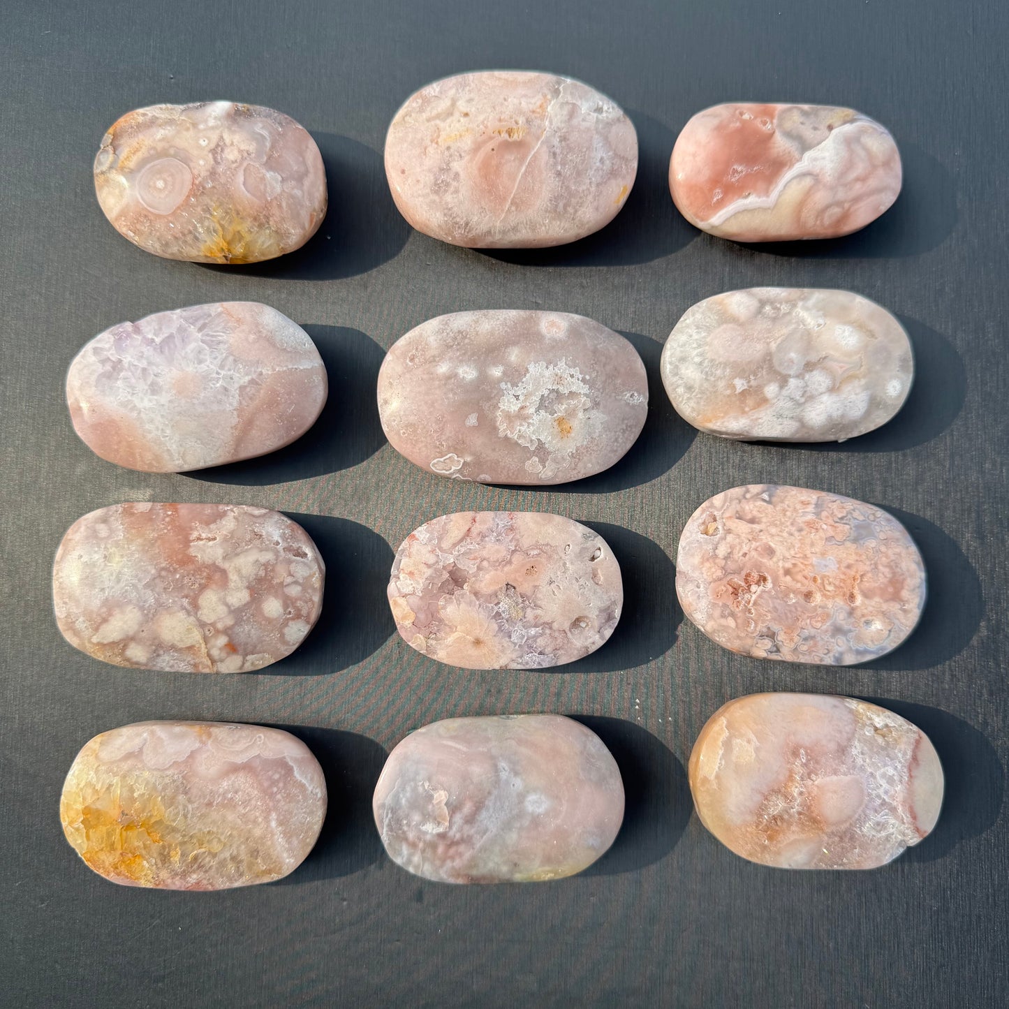 Pink Amethyst Palm Stone