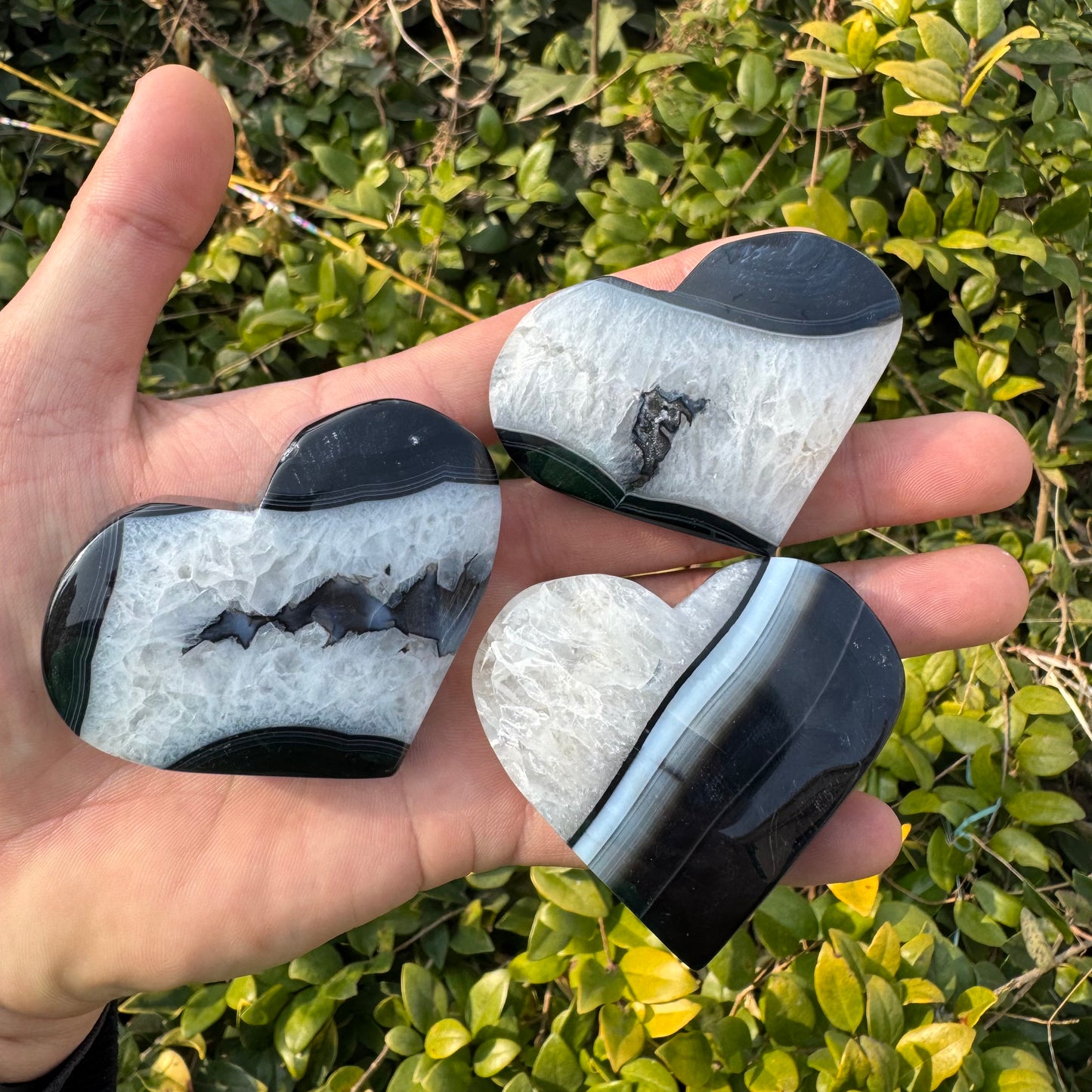 Black Sardonyx heart
