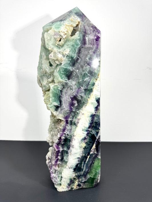 Big Size Green Fluorite Tower