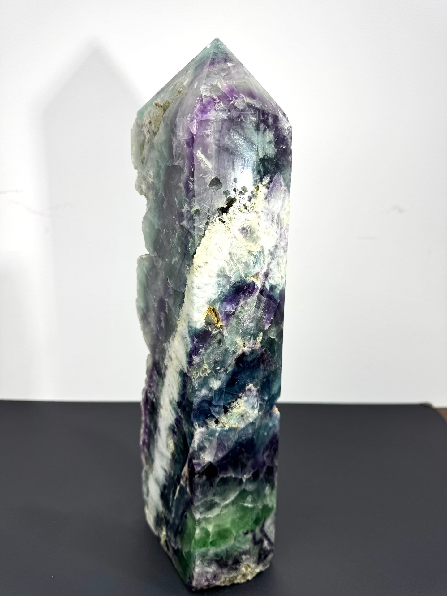 Big Size Green Fluorite Tower