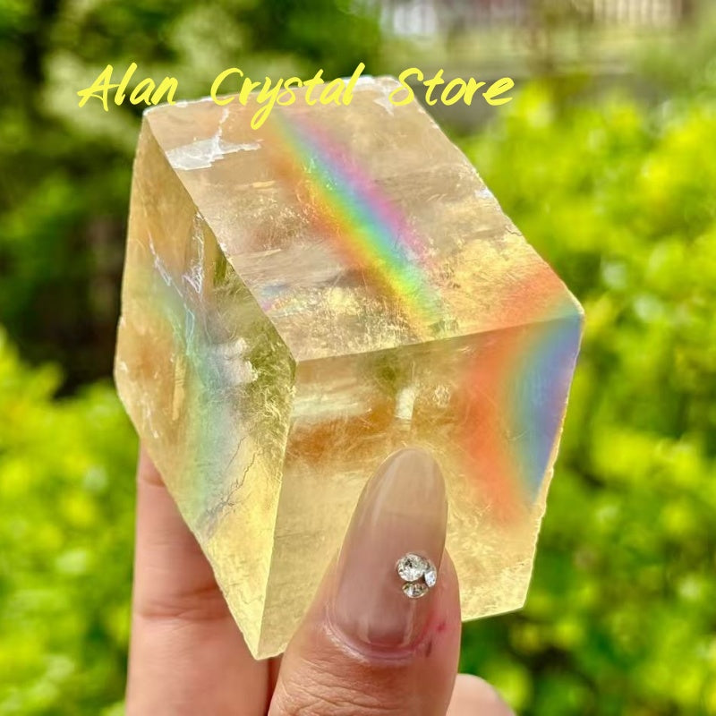 Rainbow Honey Calcite Free Form