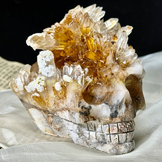 Natural Crystal Cluster Skull.1PC