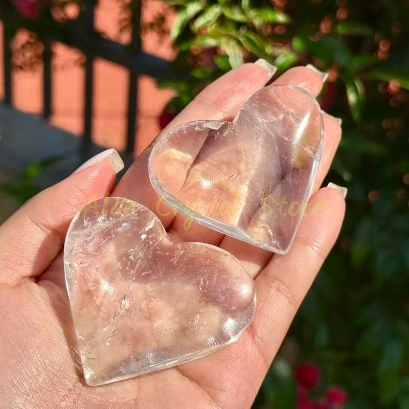 Clear Quartz Heart