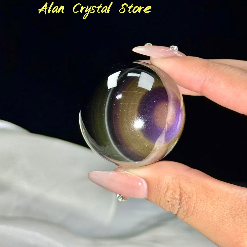 Rainbow Obsidian Sphere
