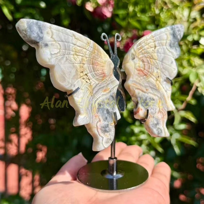 Crazy Agate Butterfly