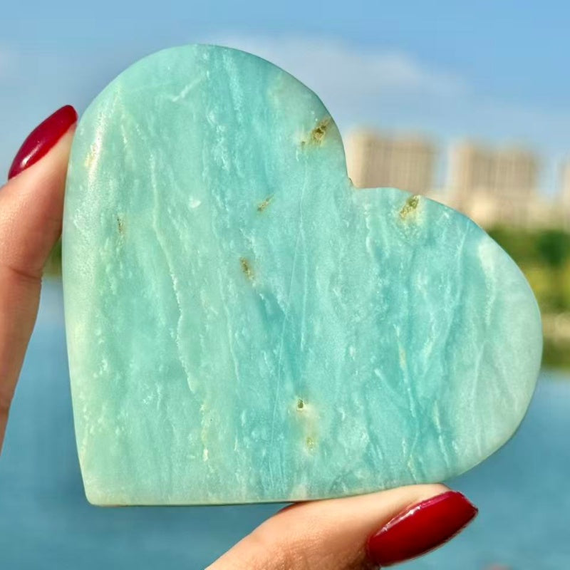 Natural Hemimorphite heart.1PC