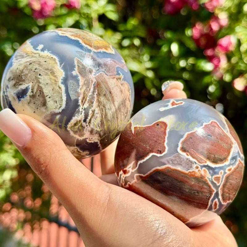 Football Agate Sphere