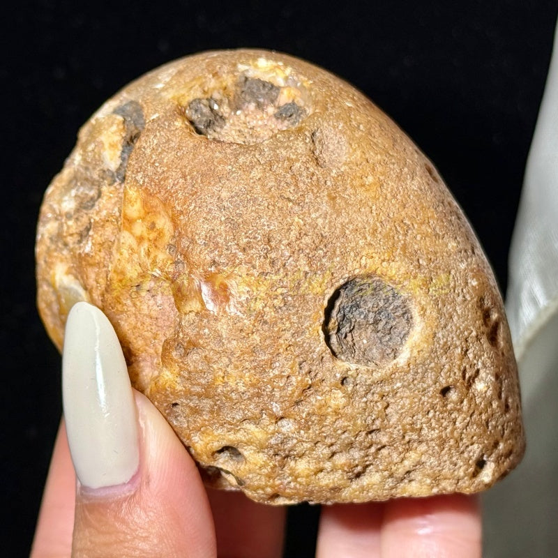 Natural Pink Purple Agate Geode Specimen.