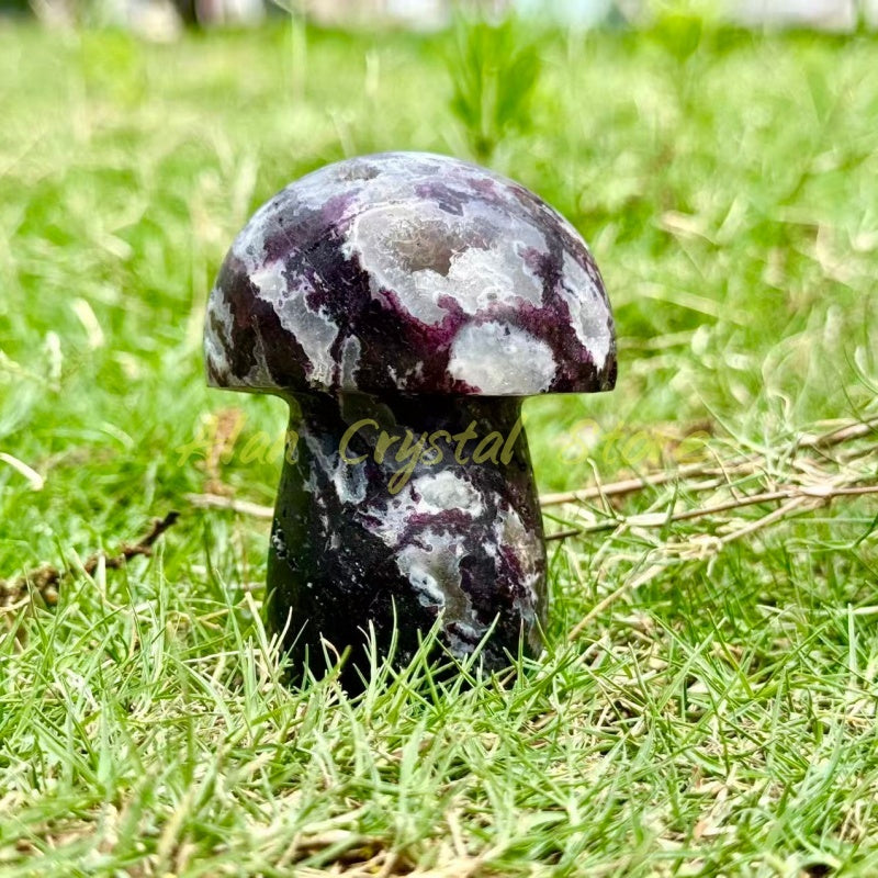 Natural Purple Sphalerite Mushroom.1PC
