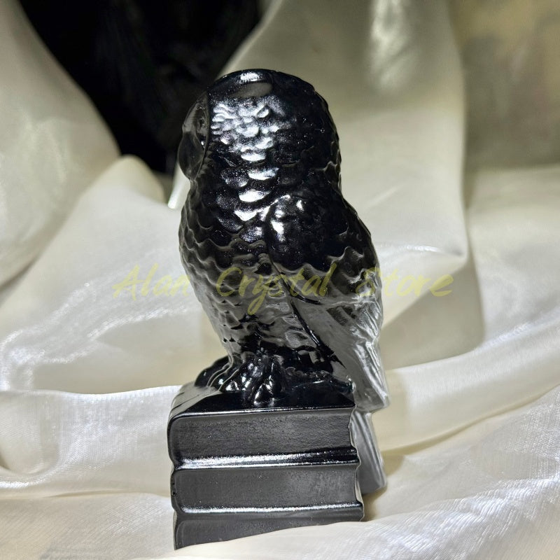 Natural Obsidian Owl 1PC