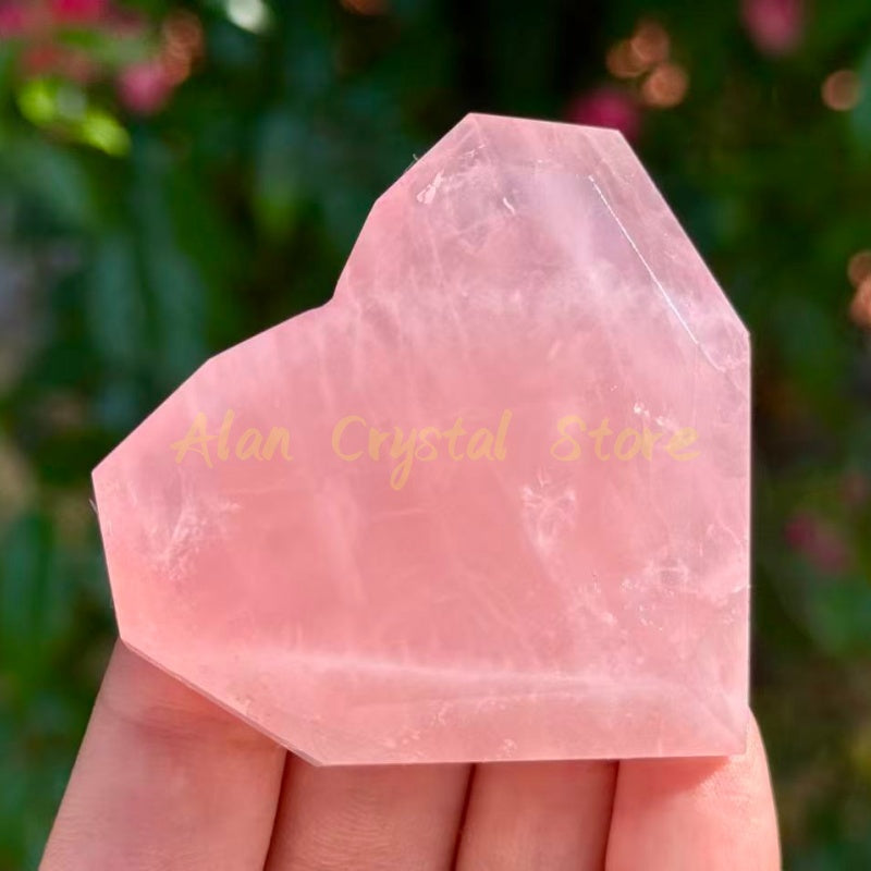 Crystal Facet Heart Carving