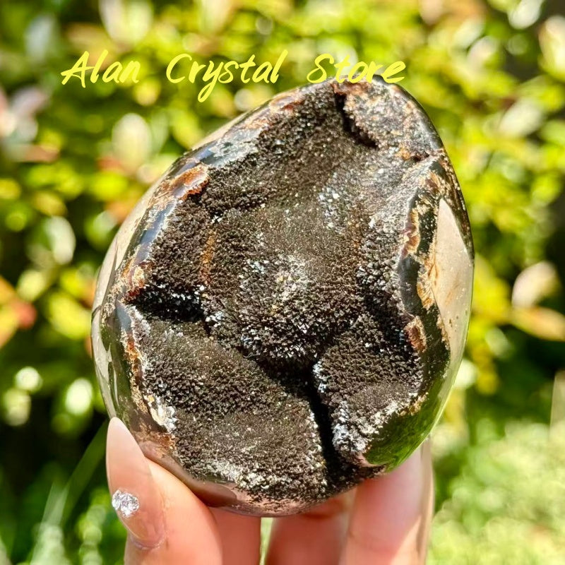Septarian Druzy Egg Ornament