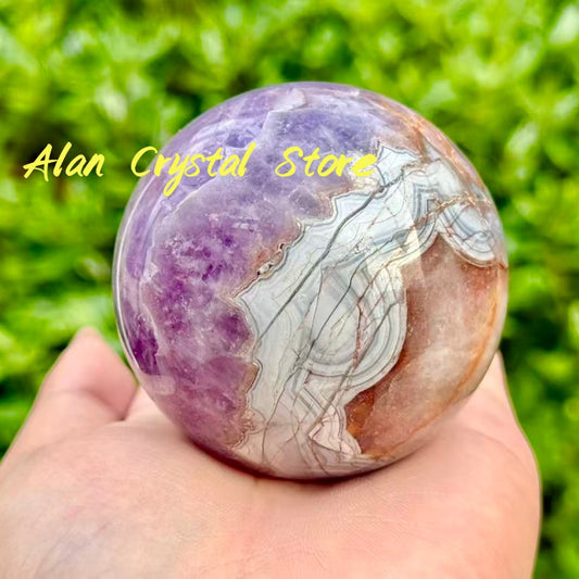 Amethyst Agate Sphere