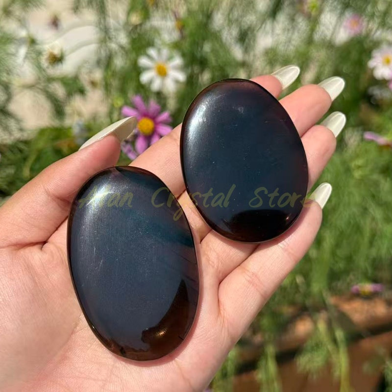 Ice Obsidian Palm Stone