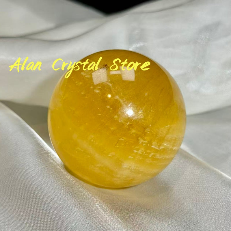 Yellow Fluorite Sphere