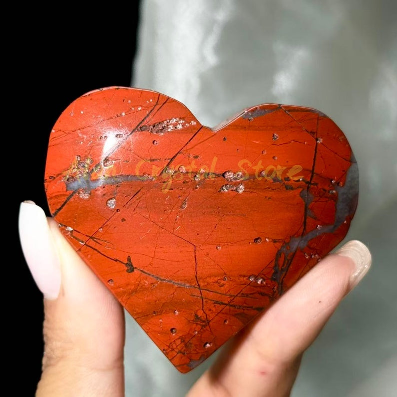 Red Jasper Heart