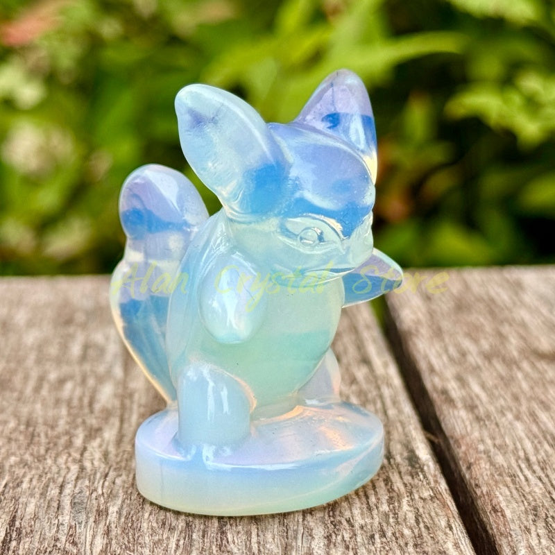 Natural Crystal Quartz Squirtle Carving.1PC