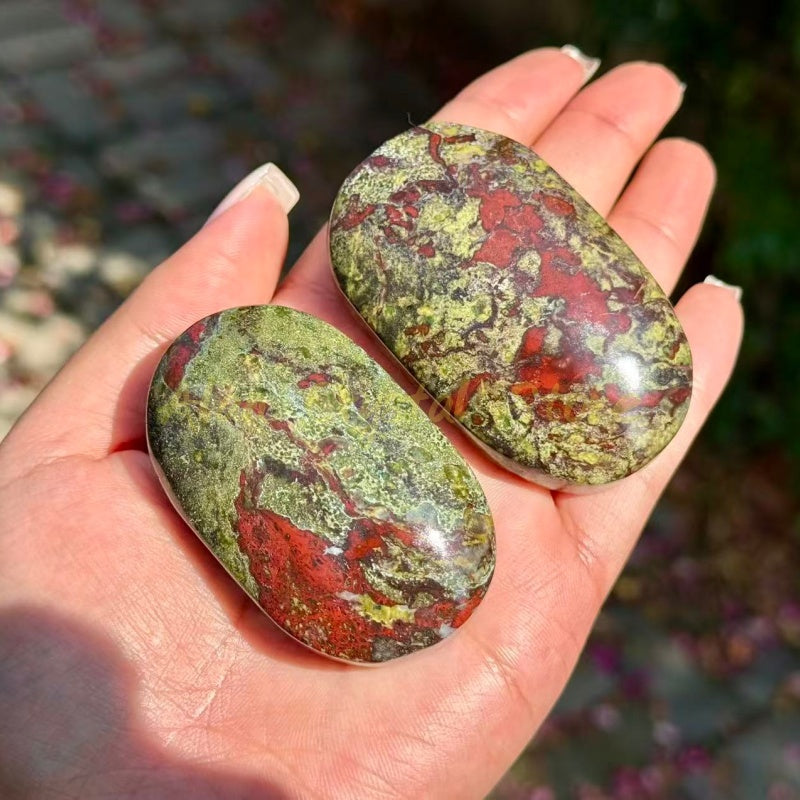 Dragon Blood Stone Palm Stone