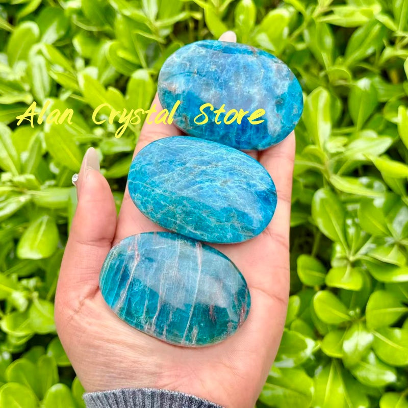 Blue Apatite Palm Stone