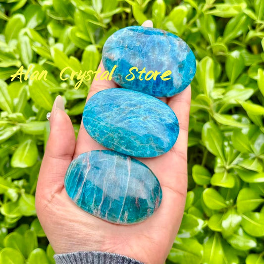 Blue Apatite Palm Stone