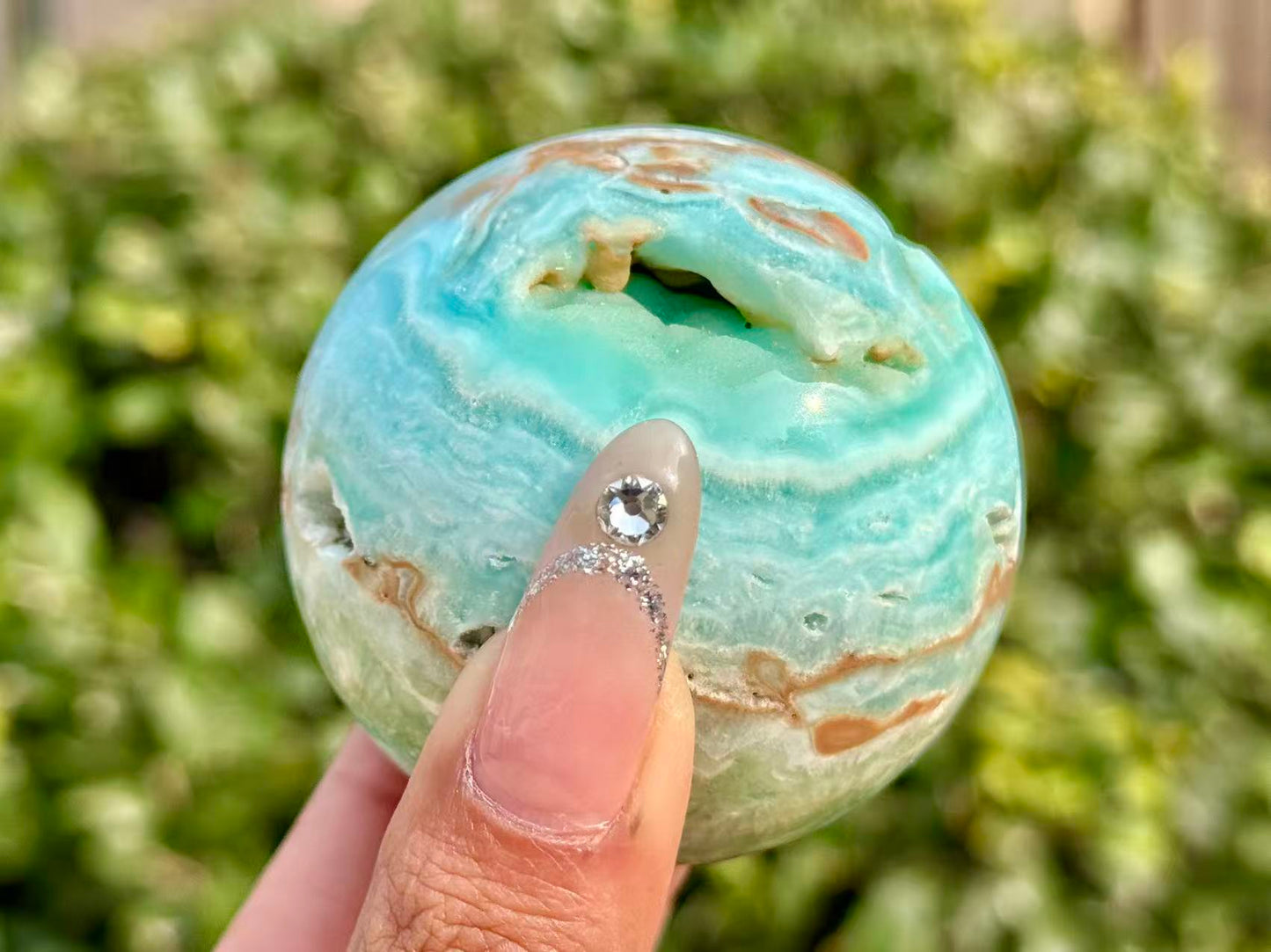 5CM+ Natural Hemimorphite Sphere,Hand Carved Sphere,Quartz Crystal,High Quality Ball,Home Decor,Energy Crystal ball,Crystal Gifts 1PC