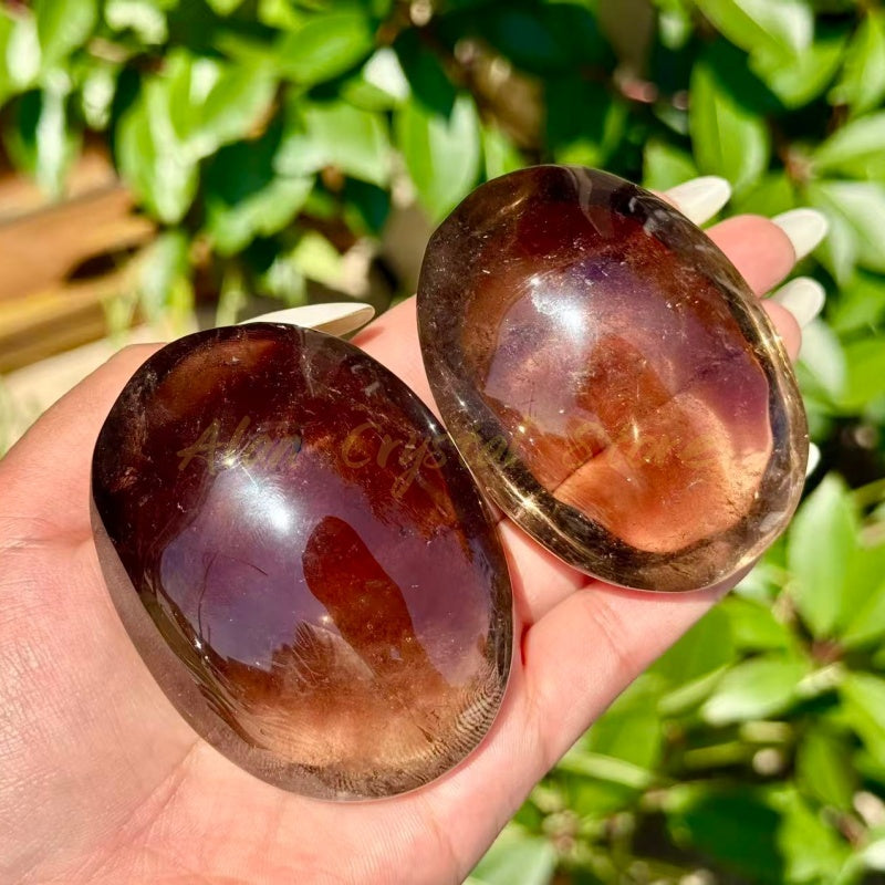 Smoky Quartz Palm Stone